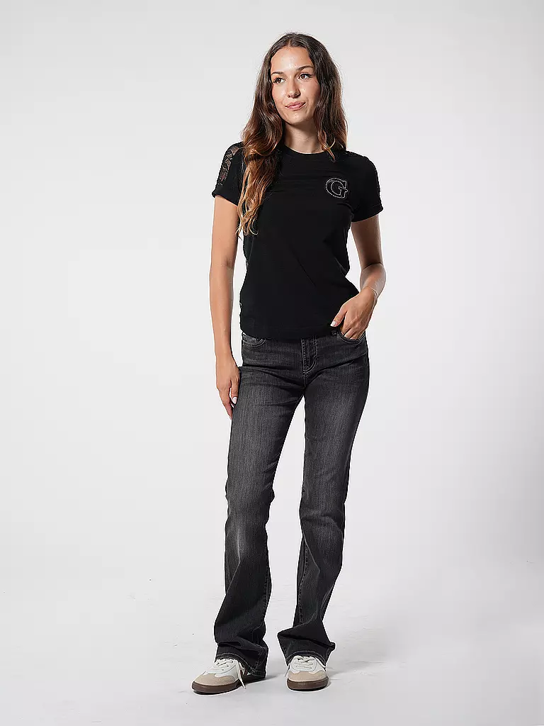 GUESS T-Shirt schwarz