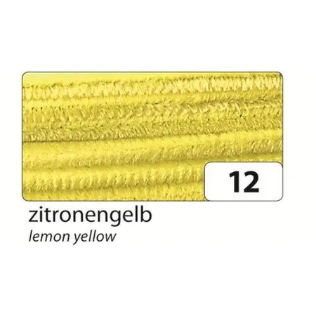 folia Chenilledraht zitronengelb L 50 cm, Ø 8 mm