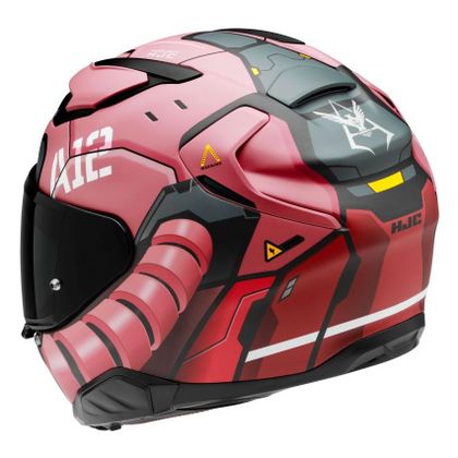 Casque Hjc F71 - ZAKU BANDAI NAMCO - Rouge / Noir