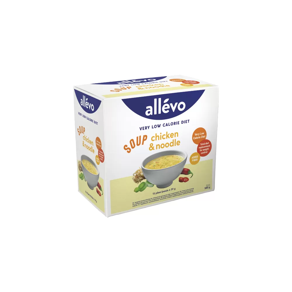 Allévo VLCD Soup Chicken & Noodle - 15x39 g