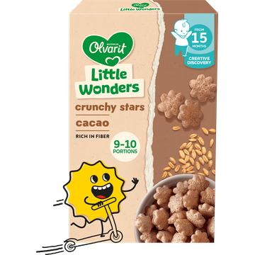 Olvarit Little Wonders cacao crunchy stars 1-3 yr