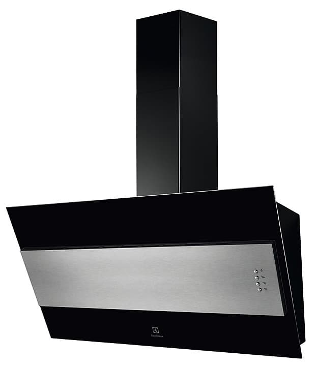 Hotte inclinée Electrolux LFV319Y noir et inox, 90 cm