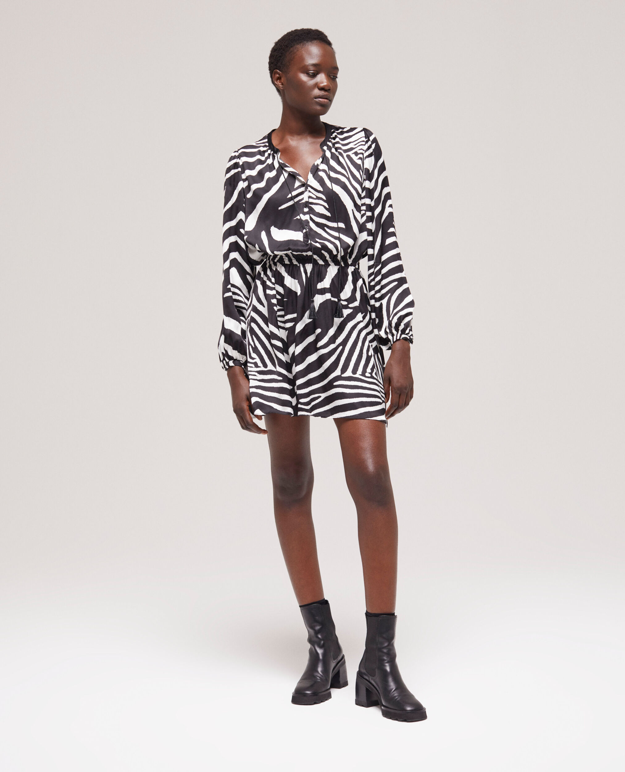 Robe courte imprimée
