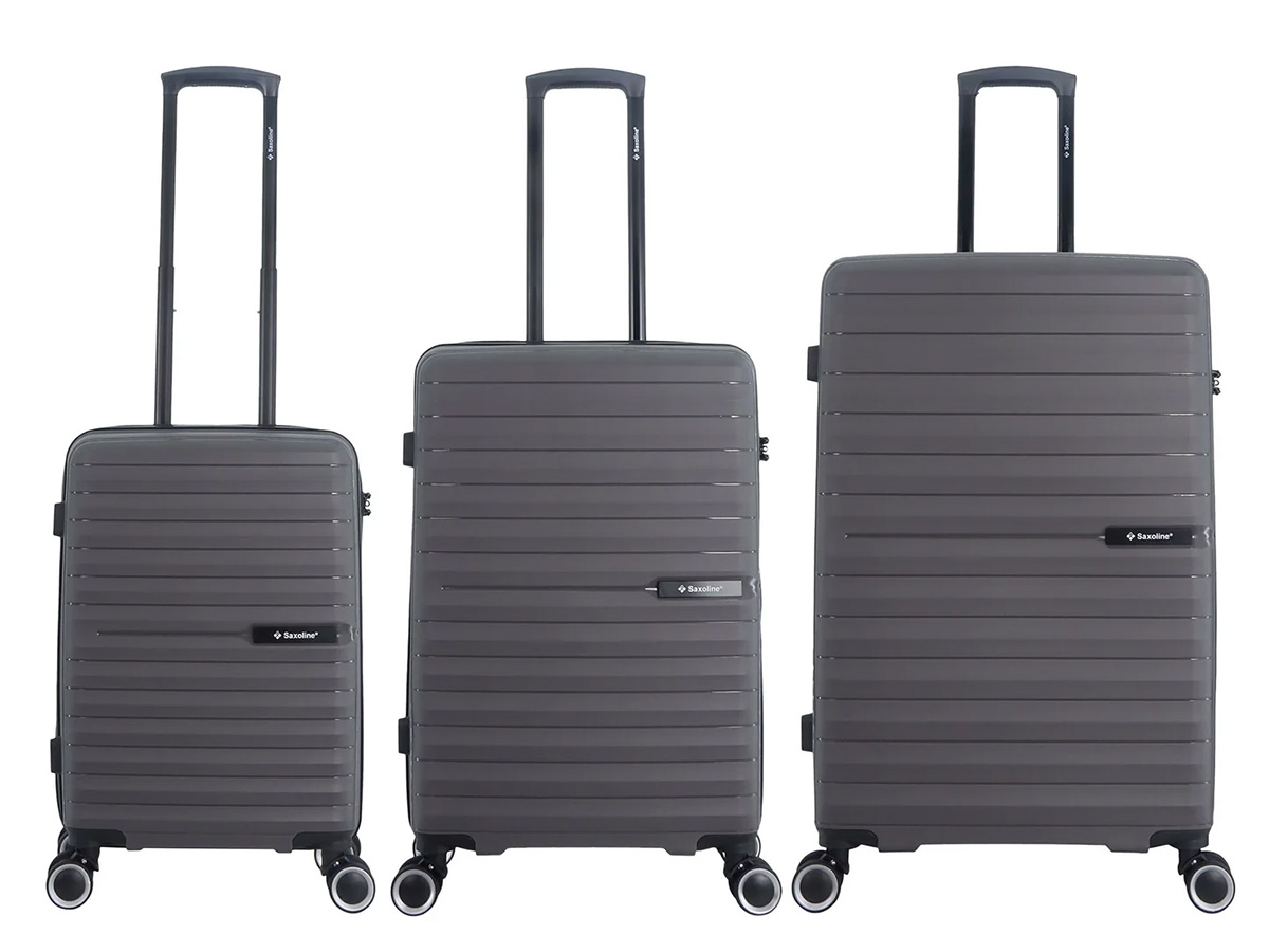 Saxoline Fiesta 55/67/77 cm Reiskofferset - Grey