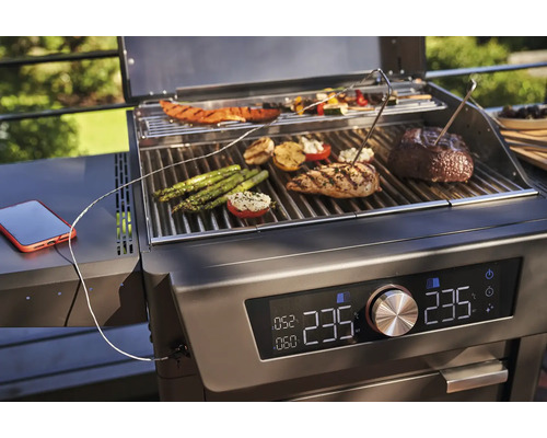 Char-Broil 2400W elektrische grill, zwart, inclusief vetopvangbak, keukengereihouder, grillrek en warmhoudrek