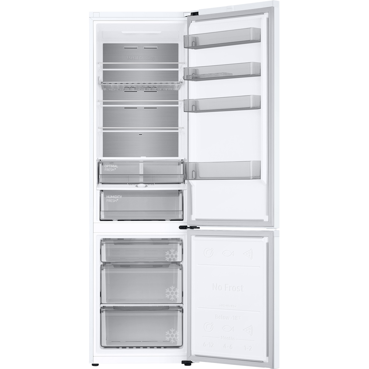 Samsung kombiskap RB38C705CWW/EF