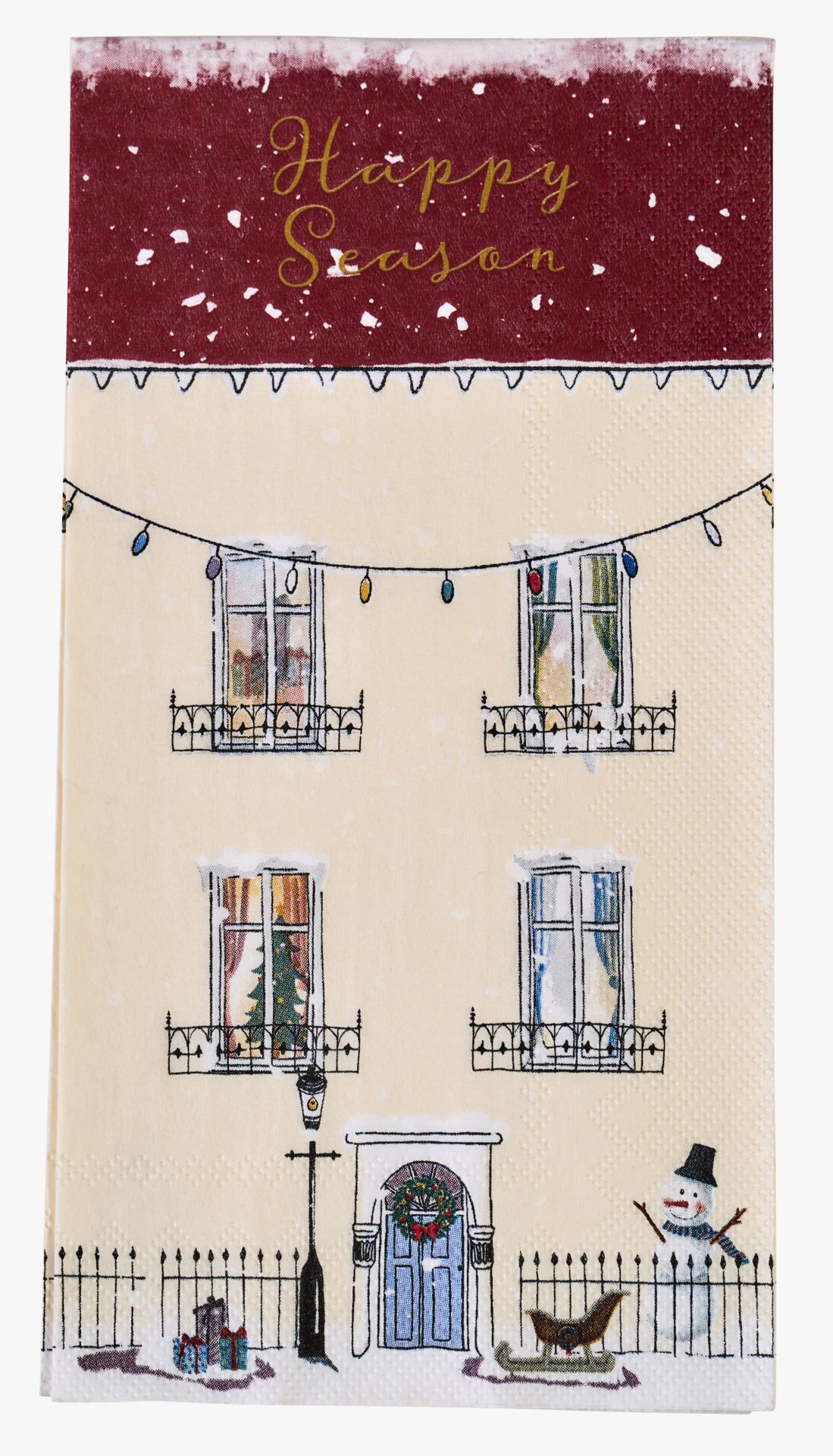 Buffet papirservietter multi beige - 33x42 cm