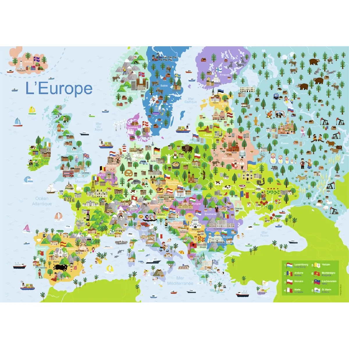 Ravensburger - Carte d'Europe