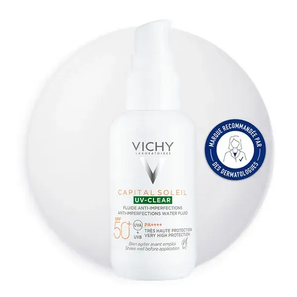 Vichy Capital Soleil Fluido Anti-Imperfeições UV-Clear FPS 50+ 40ml
