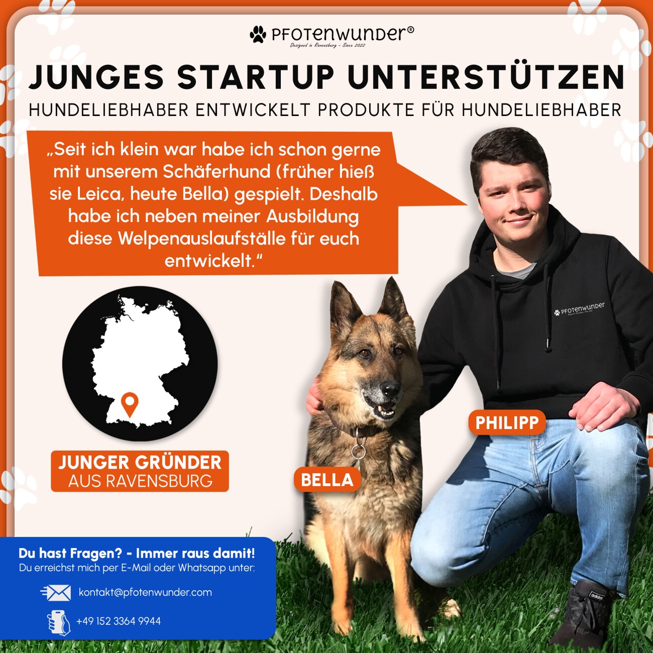 PfotenWunder® Welpenlaufstall 12-teilig, 80cm hoch + 1 Hundebett & 1 Trainingsbuch | Welpenauslauf, Hunde-Laufstall faltbar mit Tür, Tierlaufstall indoor outdoor wetterfest
