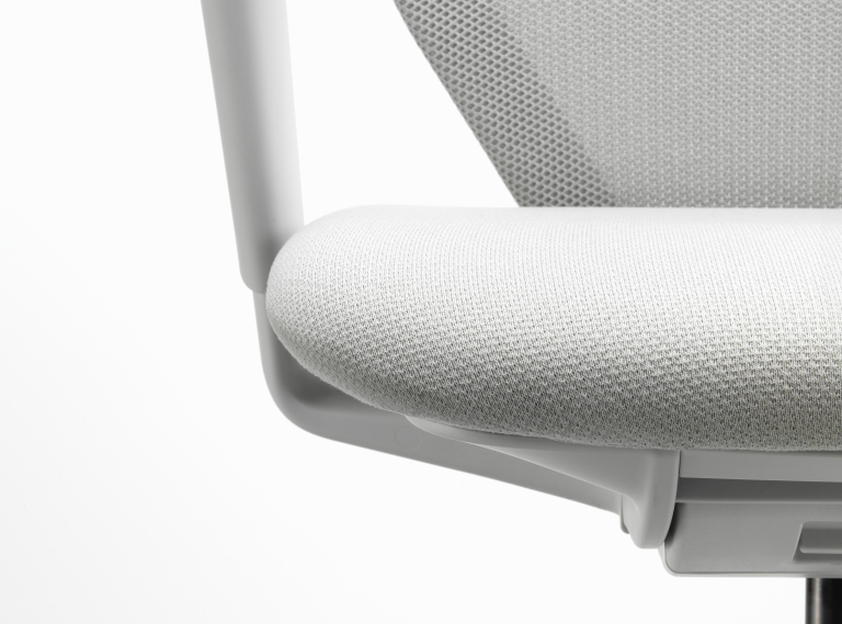 Vitra ACX Mesh 3D bureaustoel grijs onderstel Stone Grey