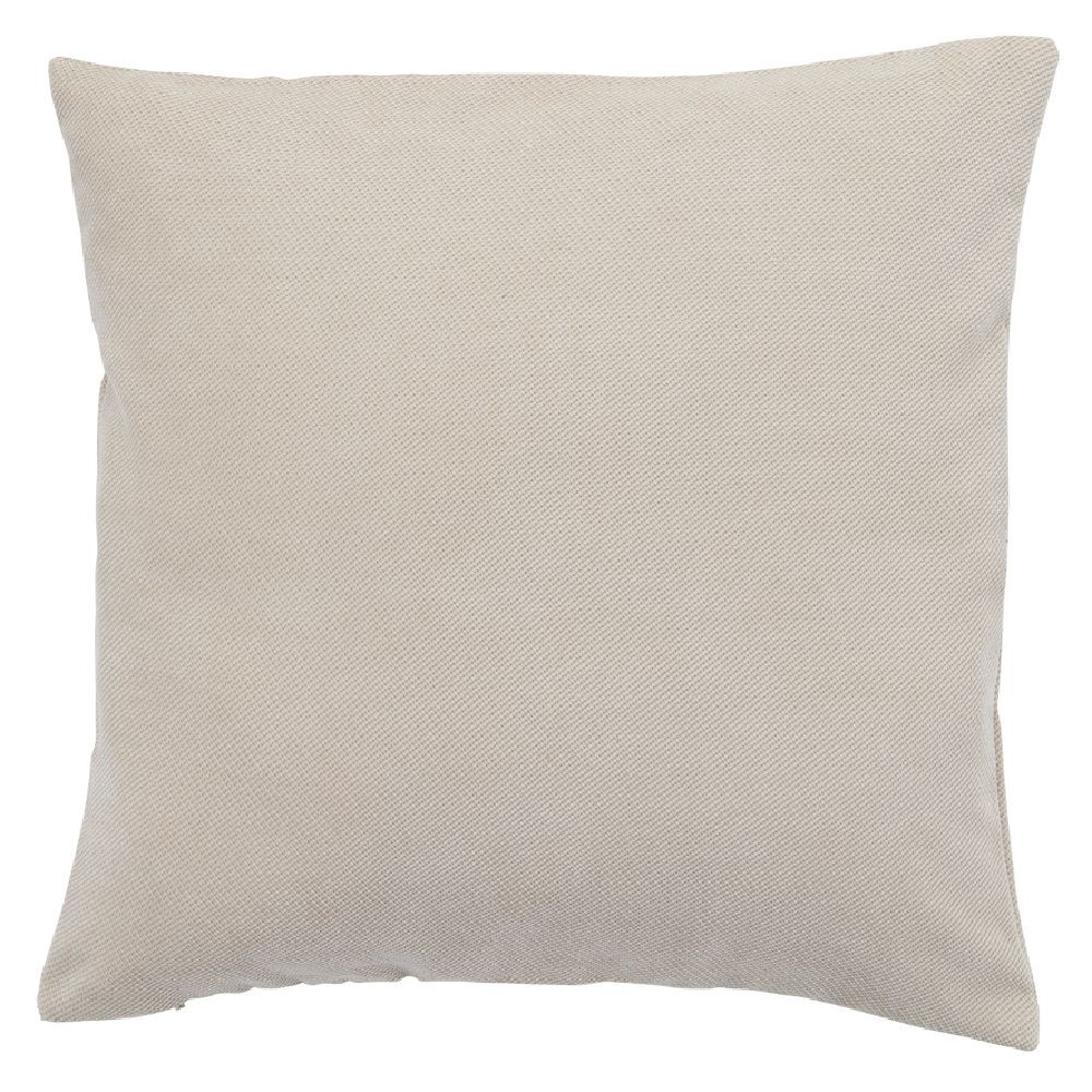 Housse de coussin imitation velours 40x40cm beige