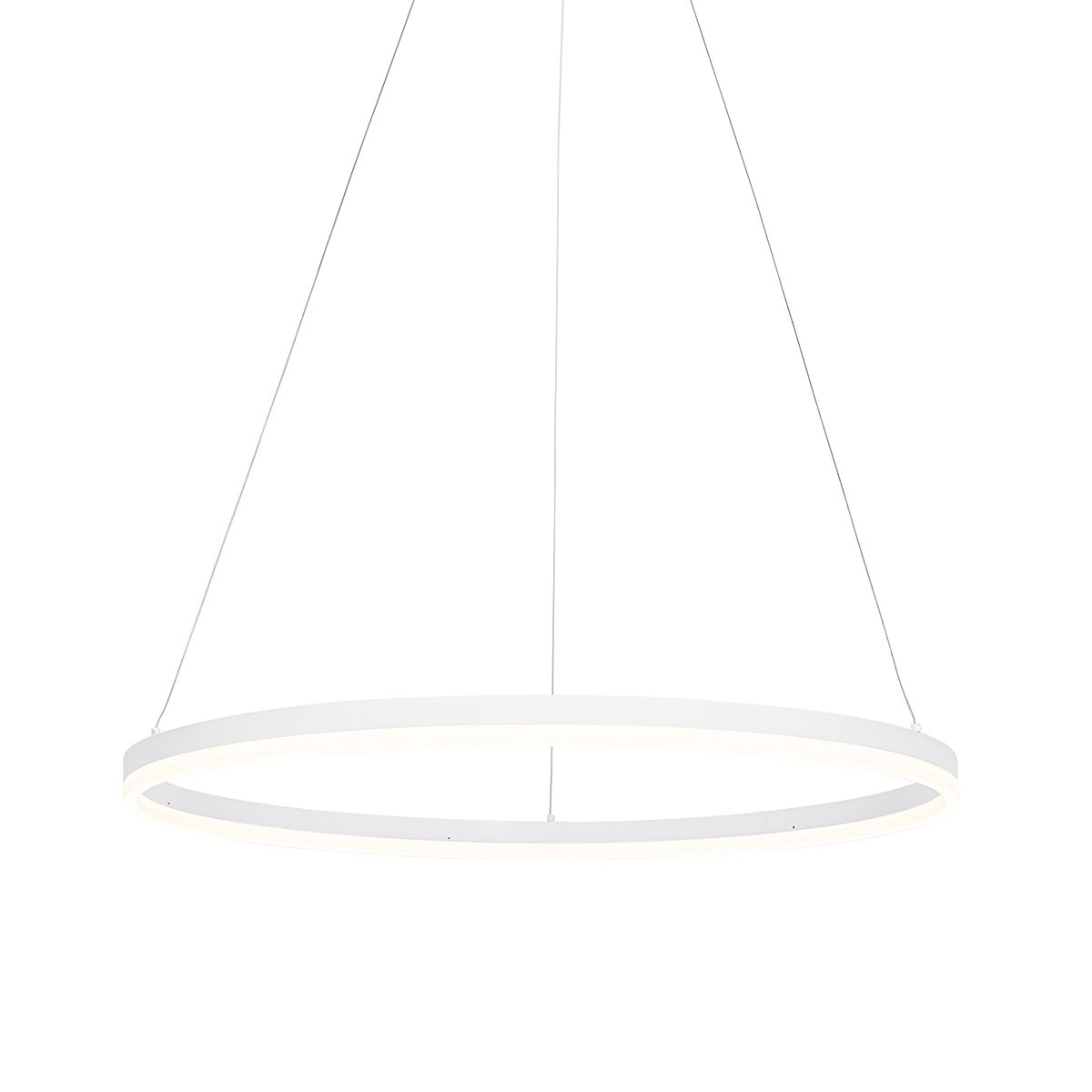 Design hanglamp wit 80 cm incl. LED 3-staps dimbaar - Anello