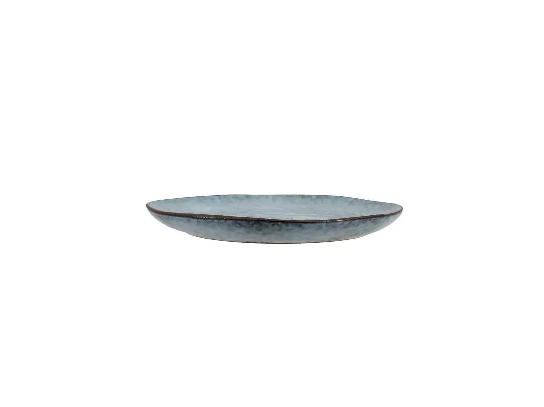 Ogo Living - Lot 6 Assiettes Desserts Aronal 20.5cm En Gres Bleu