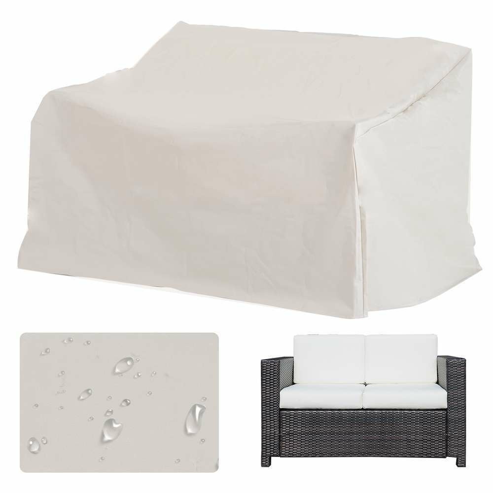 Housse mobilier de jardin beige - L140xl84xH56-94cm