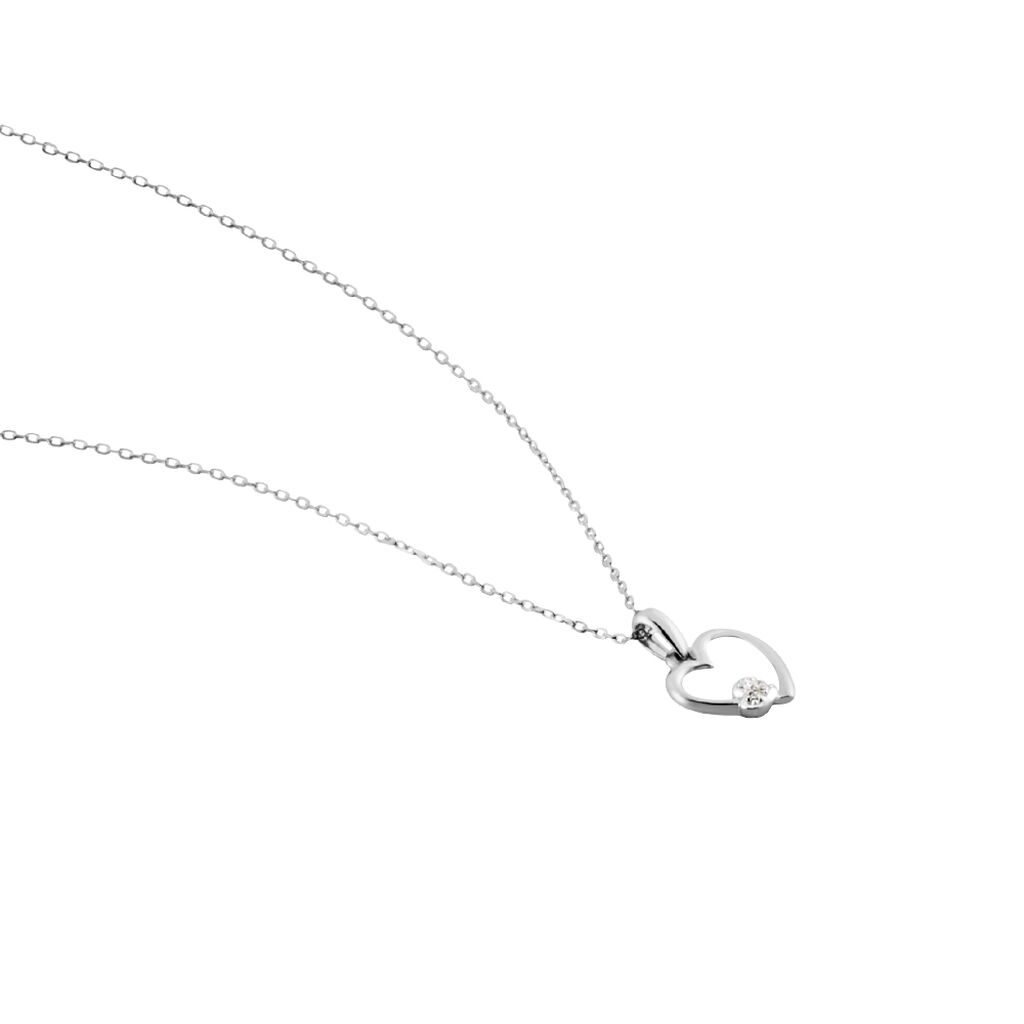 Collier Or Blanc Siloine Diamants