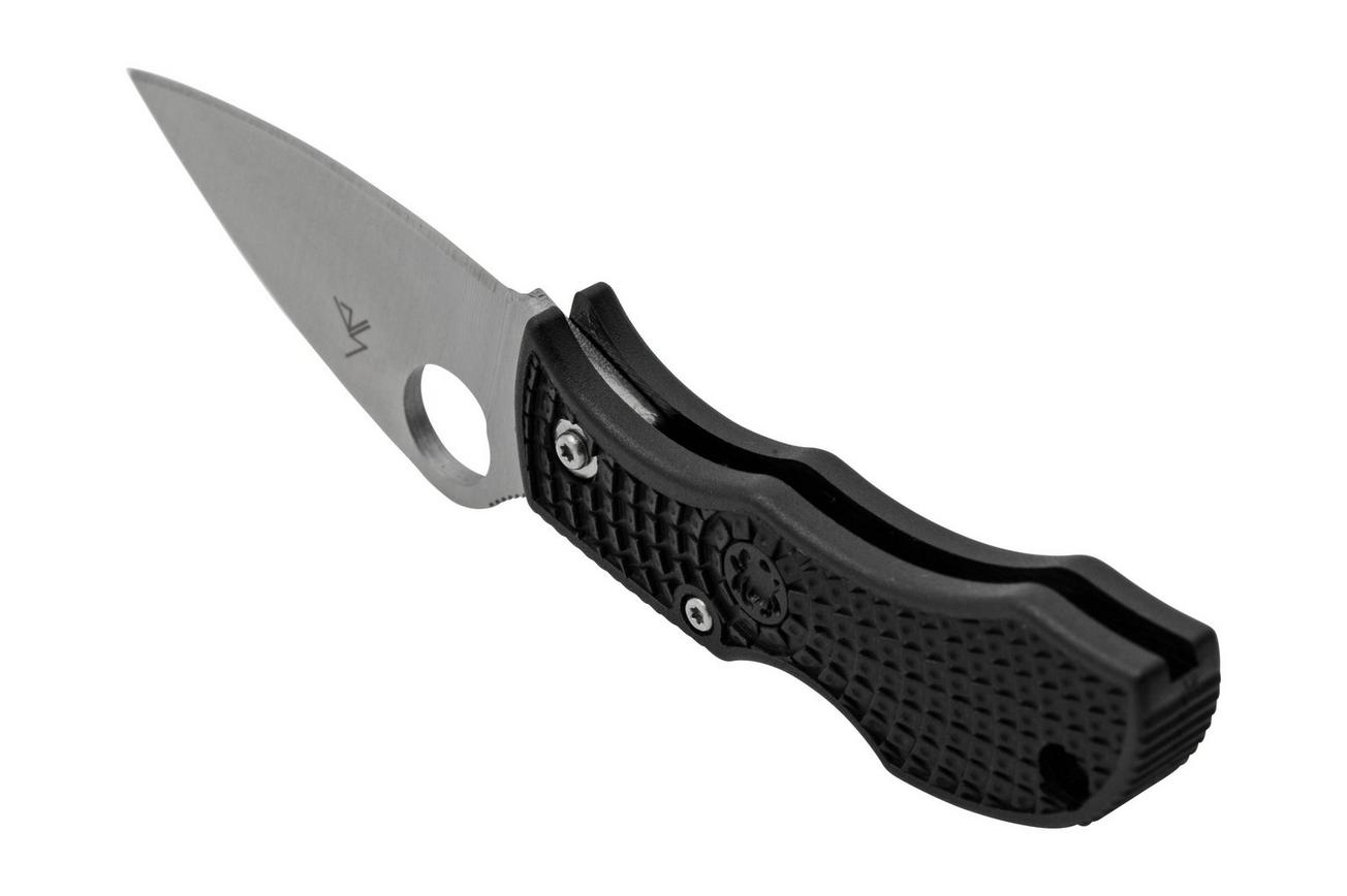 Spyderco Manbug MBKLFP Leafshape VG-10, Black FRN, zakmes