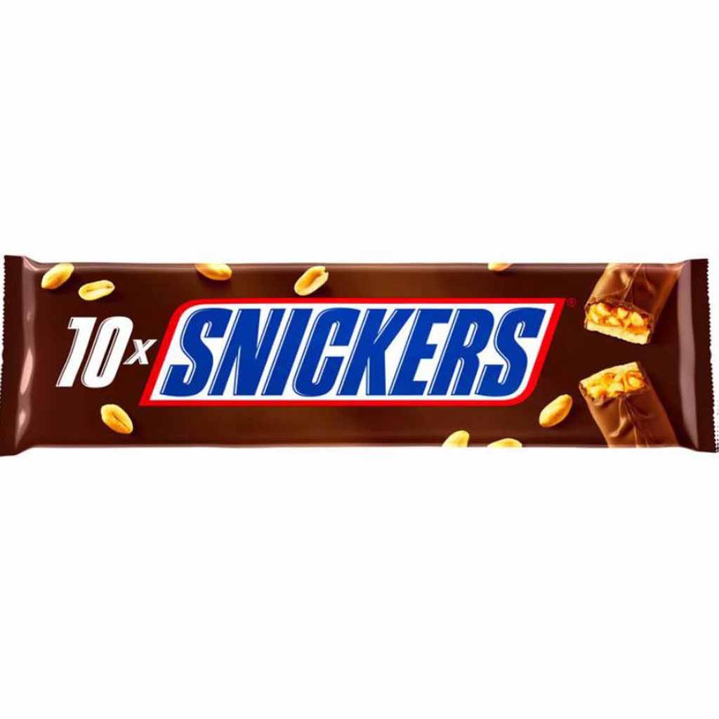 10x Snickers Schokoriegel Angebot á 50g=500g MHD:29.6.25