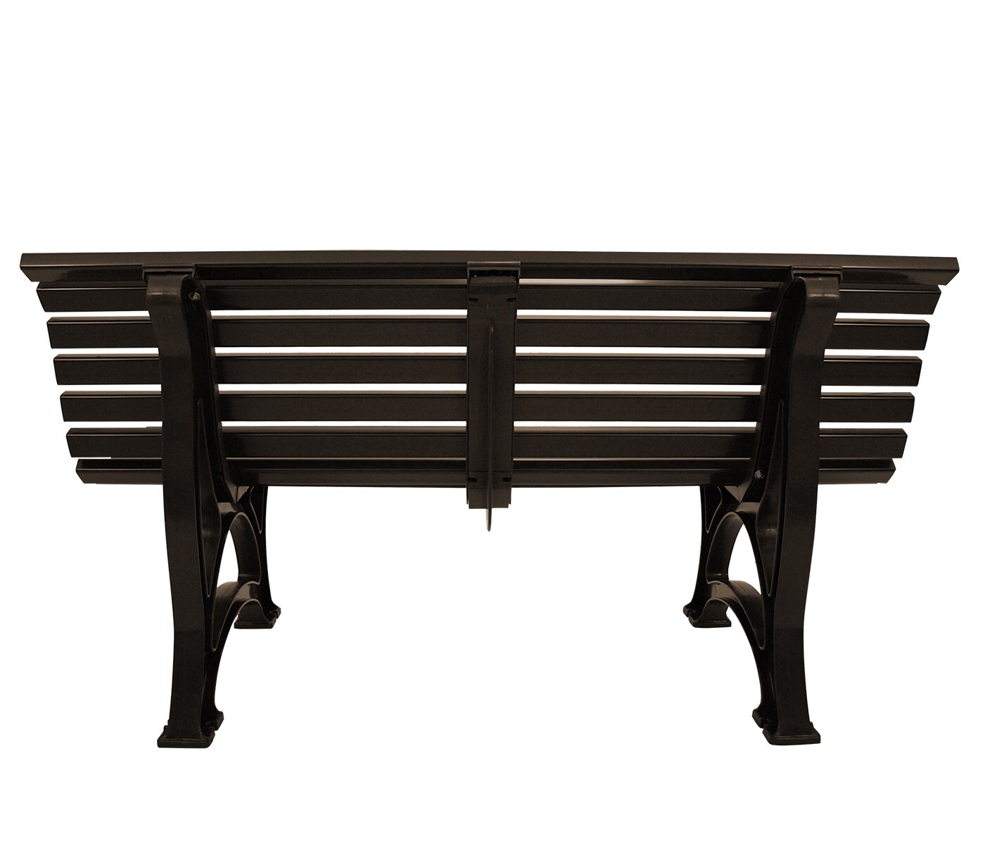 gartenmoebel-einkauf Bank HELGOLAND 3-sitzer, Kunststoff braun