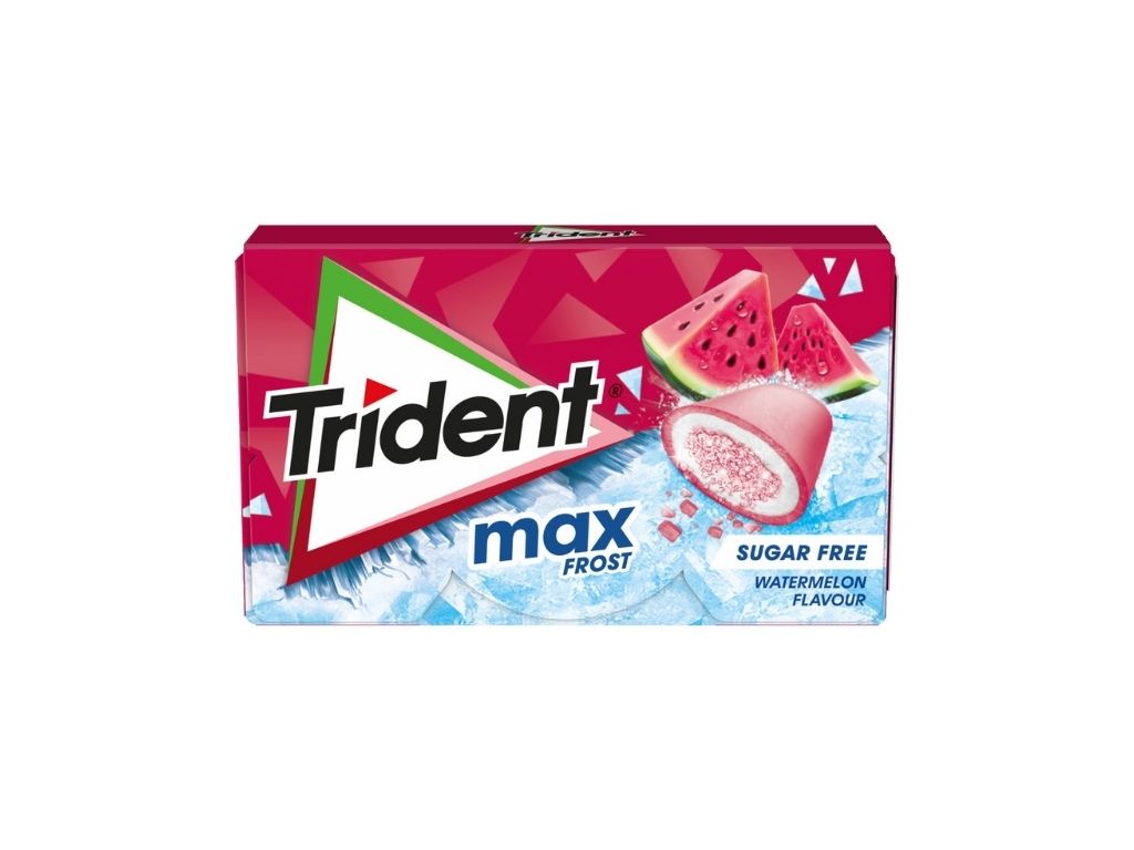 PASTILHAS TRIDENT ELÁSTICAS MAX WATERMELON FROST 20G