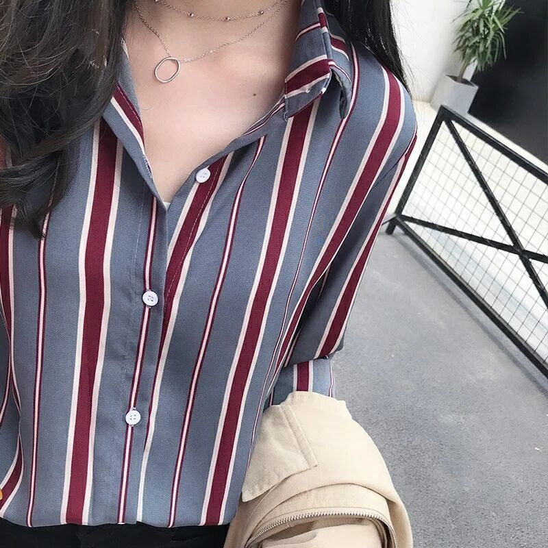 Hanji - Blouse met lange mouwen en strepen