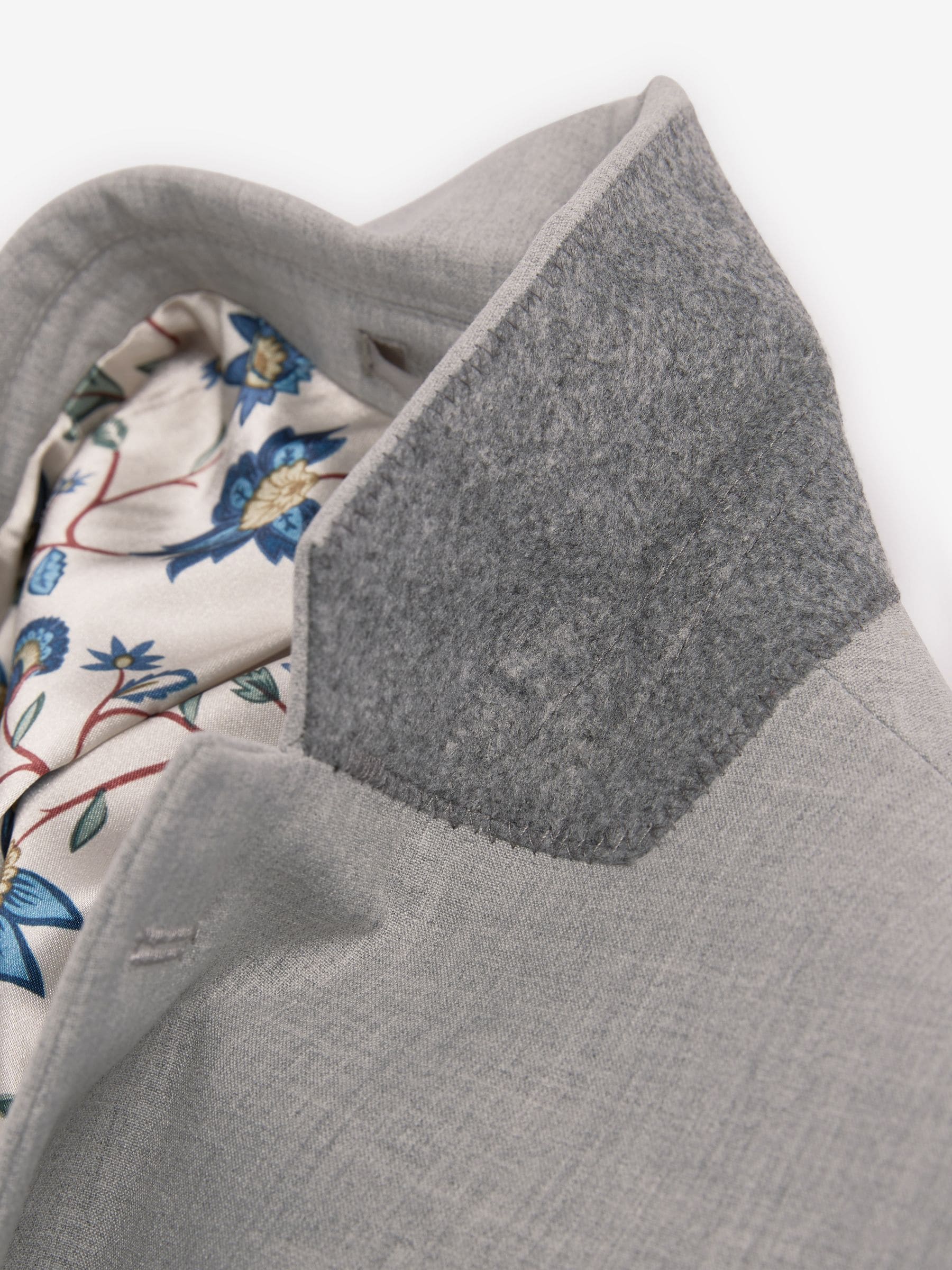 Lichtgrijs - Slim Fit - Meegevend stretchkostuumjasje