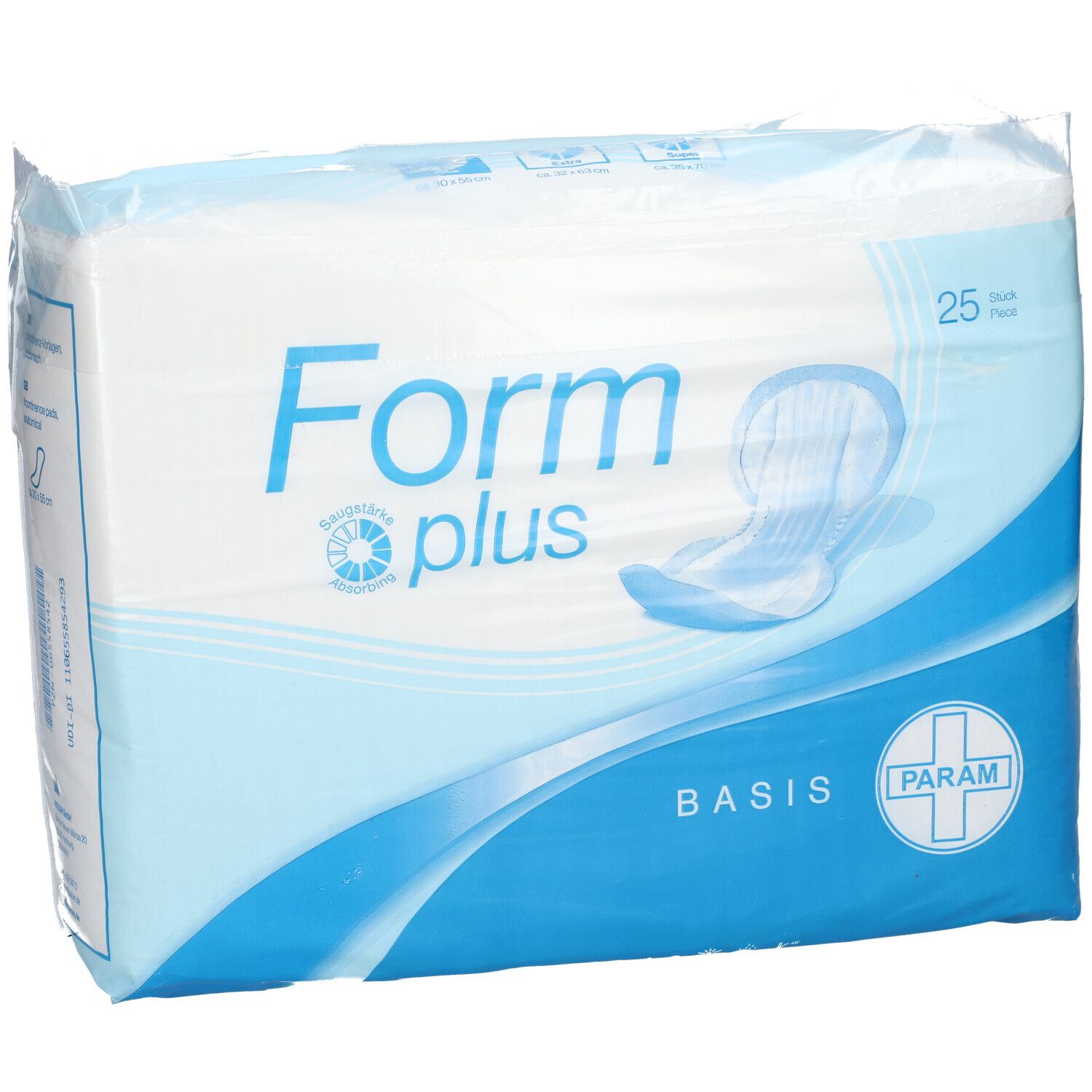 PARAM BASIS Form anatomische Inkontinenzvorlagen plus