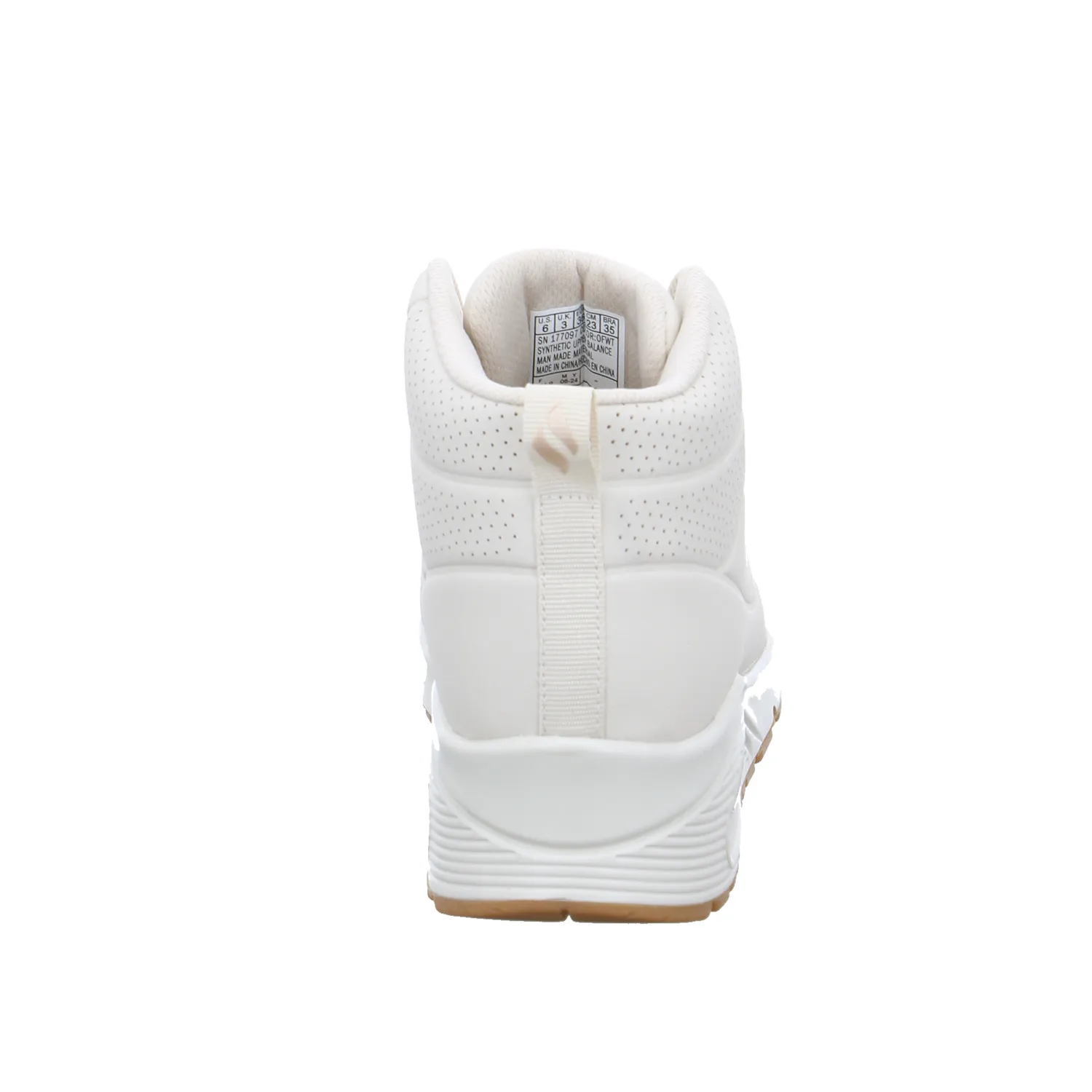 SKECHERS Mid Cut Sneaker Offwhite Lederimitat