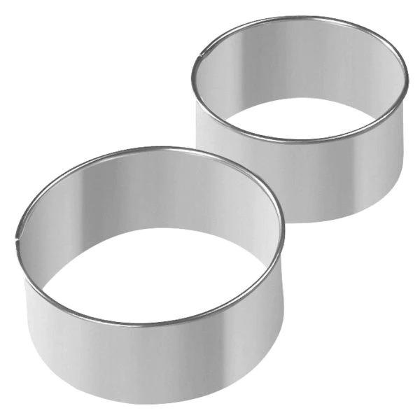 Lot de 2 emporte-pièces ronds pour beignets en inox Emporte-pièces Zen