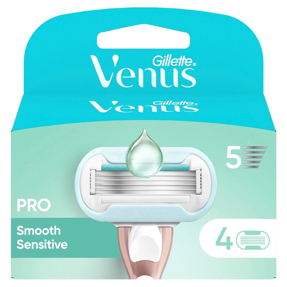 Gillette Venus Pro Smooth Sensitive Systemklingen (n) 4 Stk