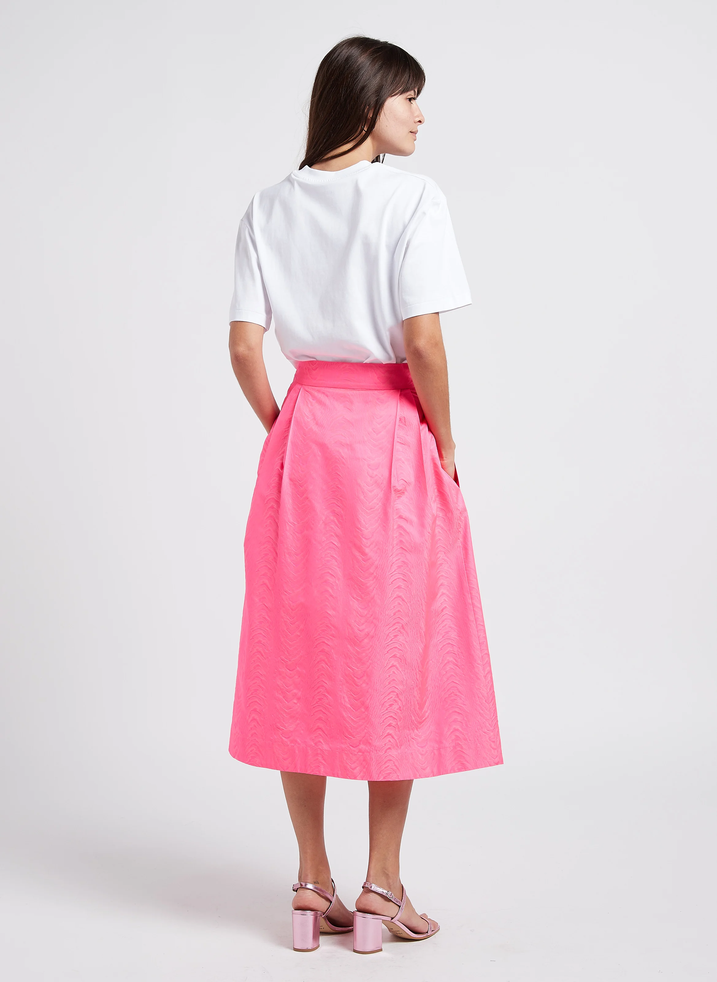 SIENNA - Tee-shirt ample brodé en coton| Blanc