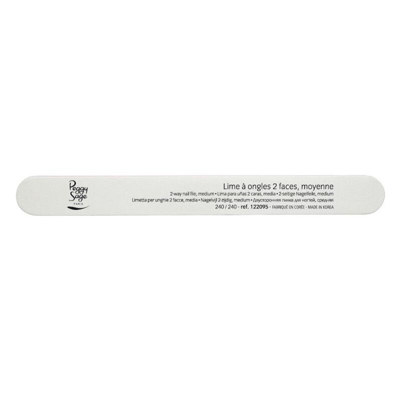 Lime à ongles 2 faces lavable 240/240 Blanc