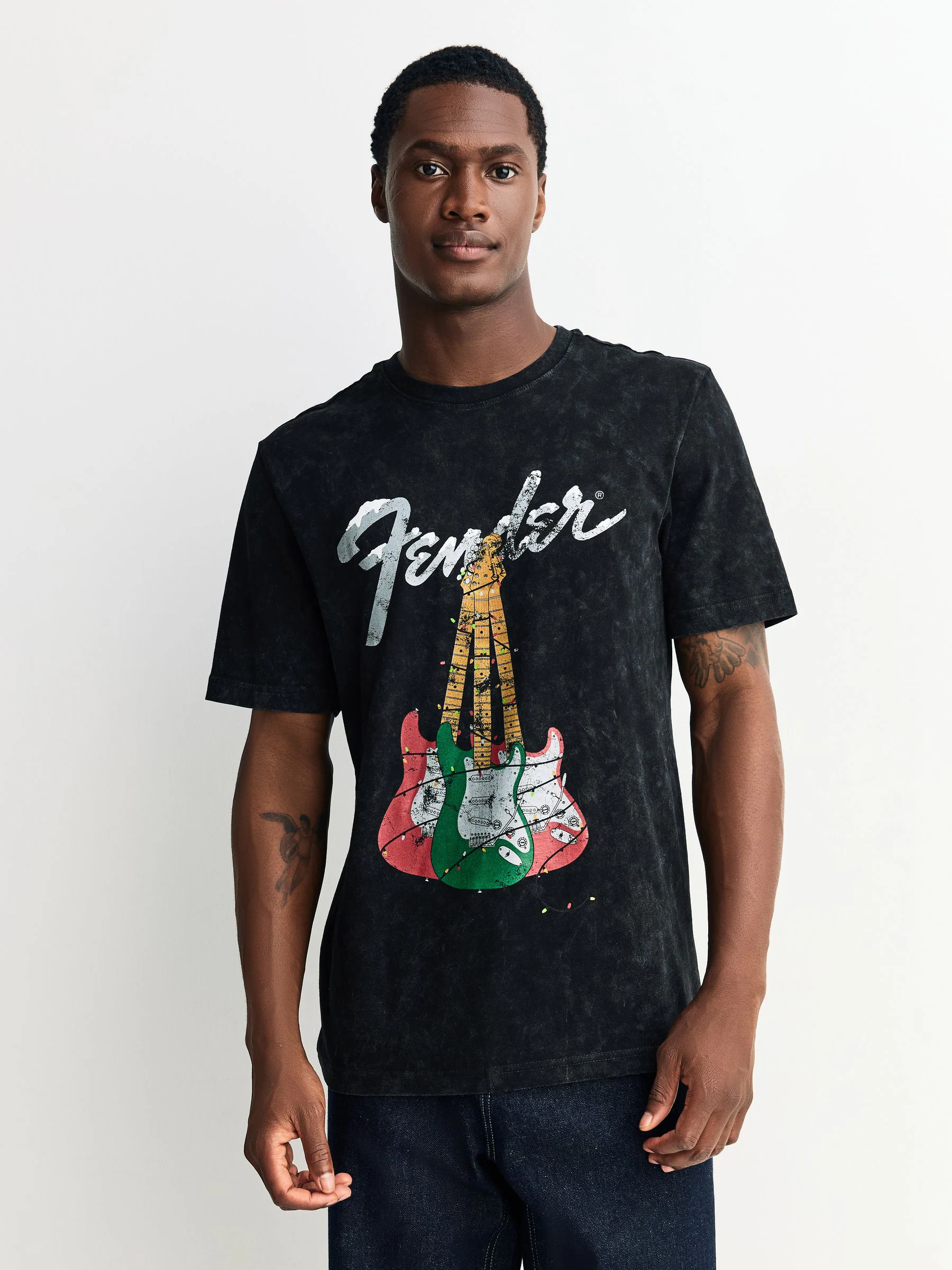 Grey Fender - Normale Pasvorm - Kerstmis T-shirt met grafische print