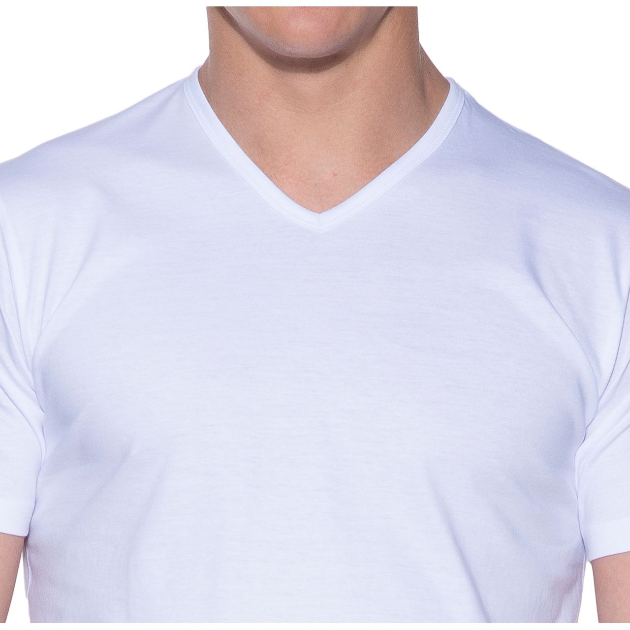 Slater Regular fit Extra long T-shirt V-hals