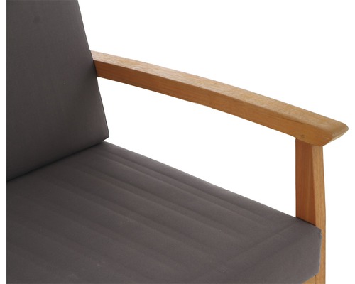Tavira houten loungeset, 4-delig, grijs