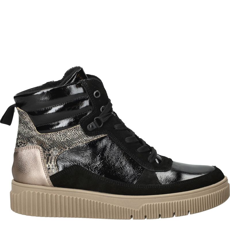 Waldlaufer Sansa Veterboots Zwart Dames