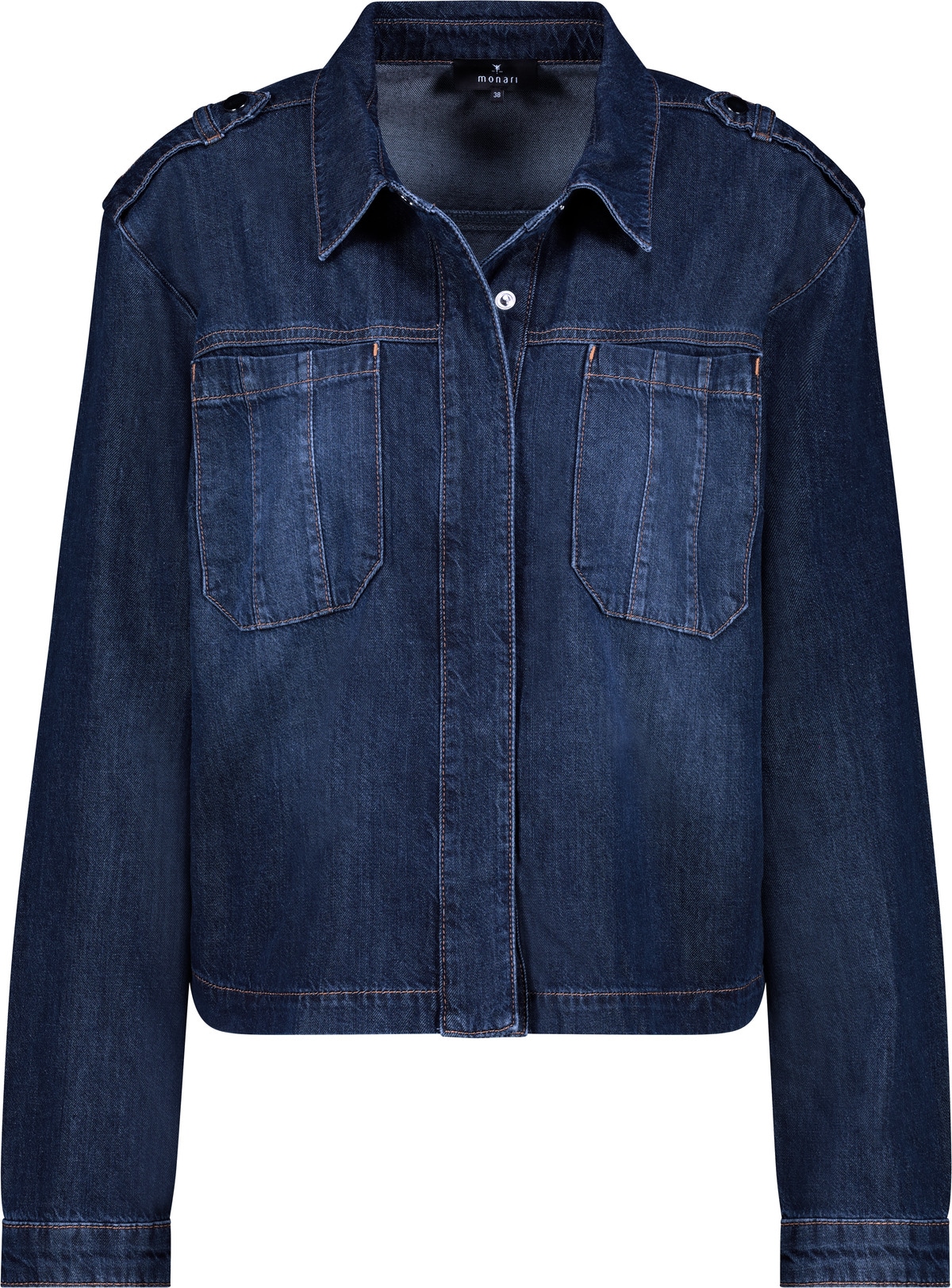 Monari Jeansblazer , mit aufgesetzten Taschen