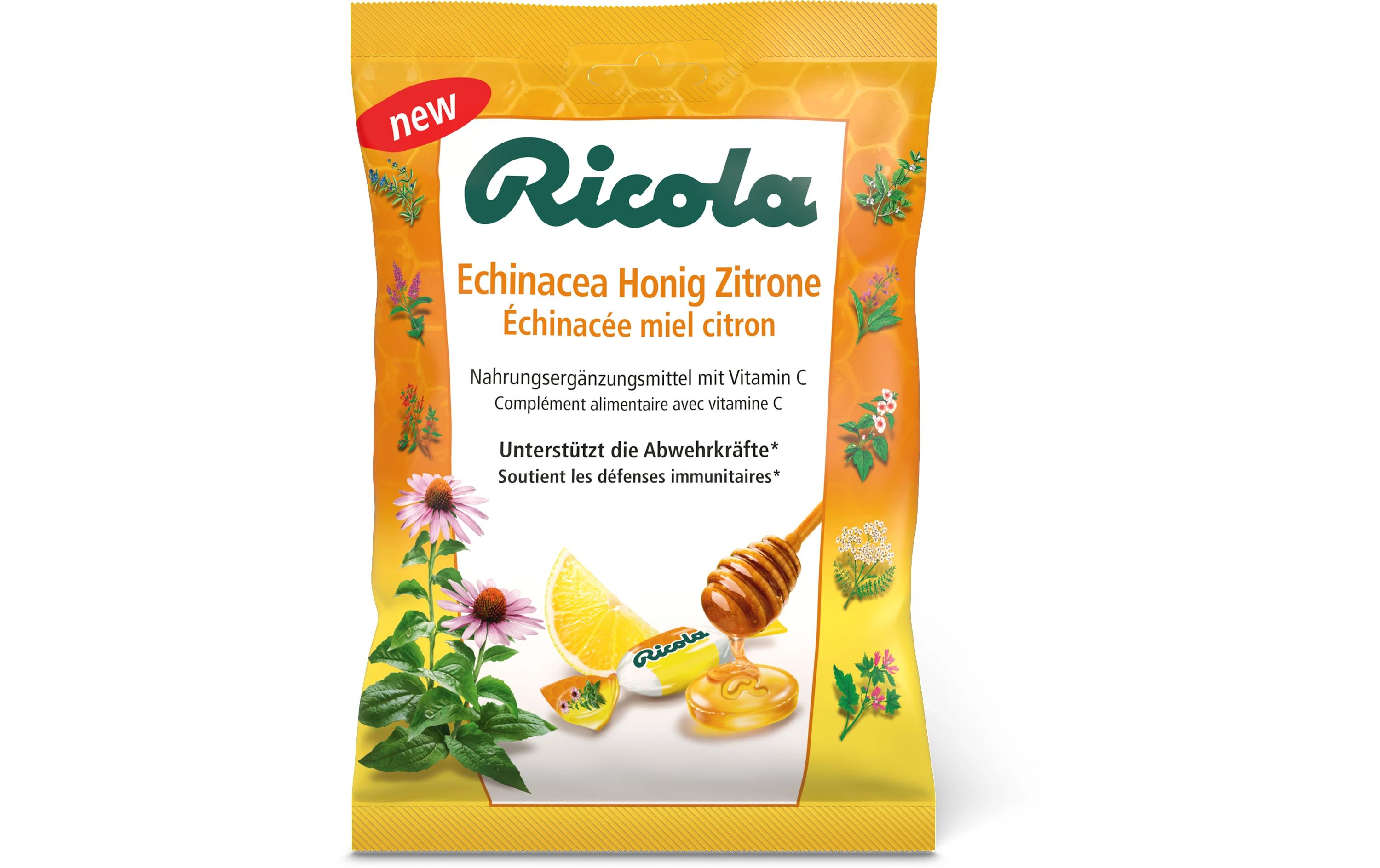 Bonbons Echinacea Honig Zitrone 75 gSchweizer Lutschbonbons mit Vitamin C
