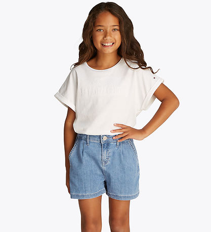 Tommy Hilfiger Shorts - Denim - Weit - Drapierter Denim