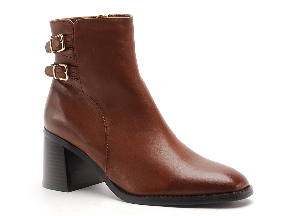 Regarde le ciel boots bottine talons femme sisko 02 marron