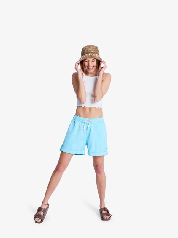 Sweetest Day Short décontracté Bleu Femme
