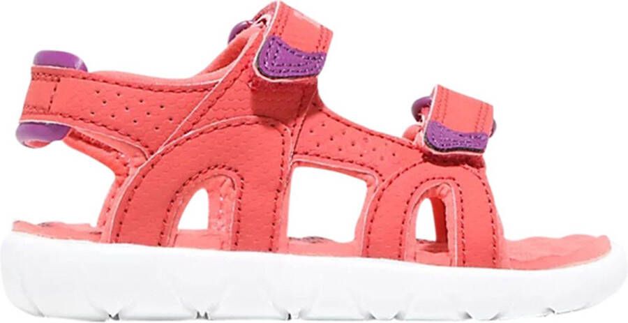 Timberland Kid's Perkins Row 2-Strap Sandal Sandalen maat 10K rood wit
