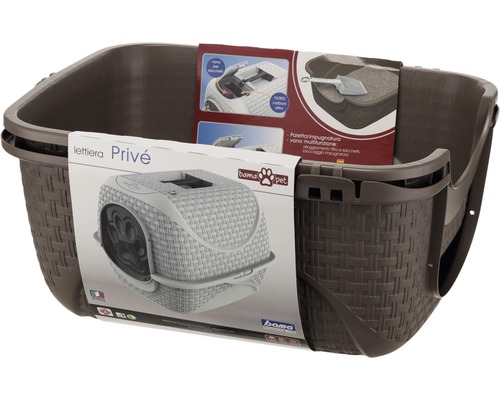 Kattenbak bama pet Prive 41.8 x 50.5 x 39.6 cm duif