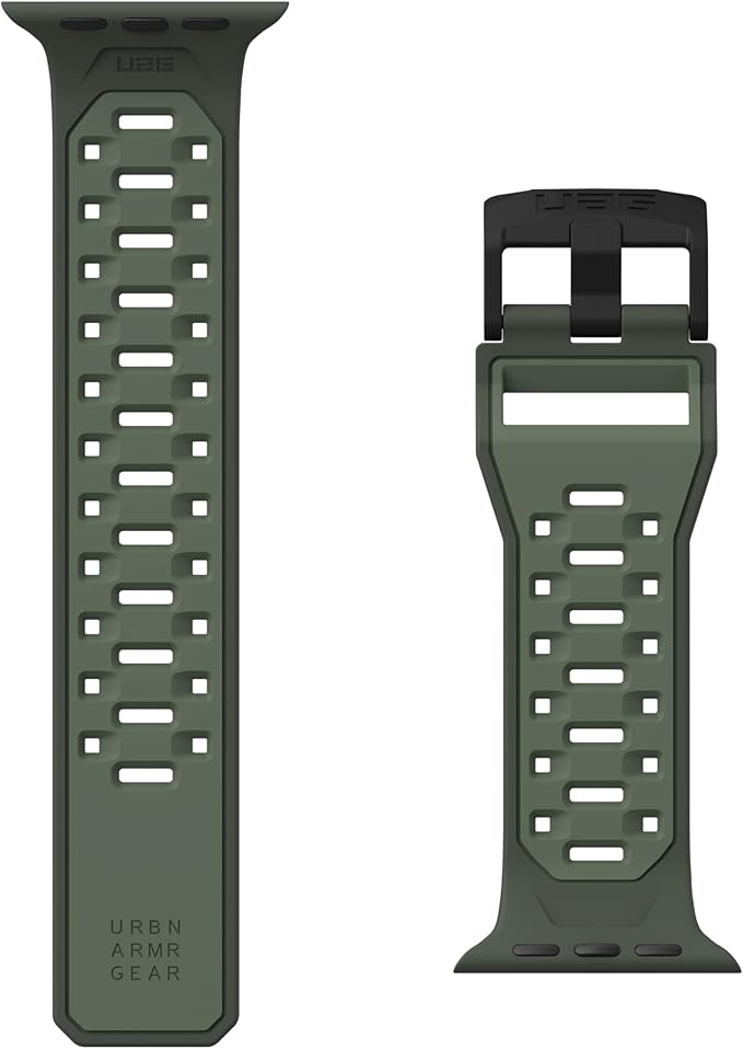 Apple Watch (49/46/45/44 mm) Civilian Watch Strap Silikon Armband (194002117272) - Olivgrün⁤⁣