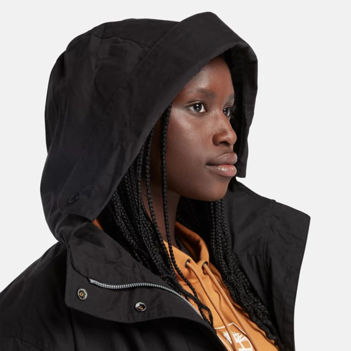 Parka Fishtail Feminina Preta
