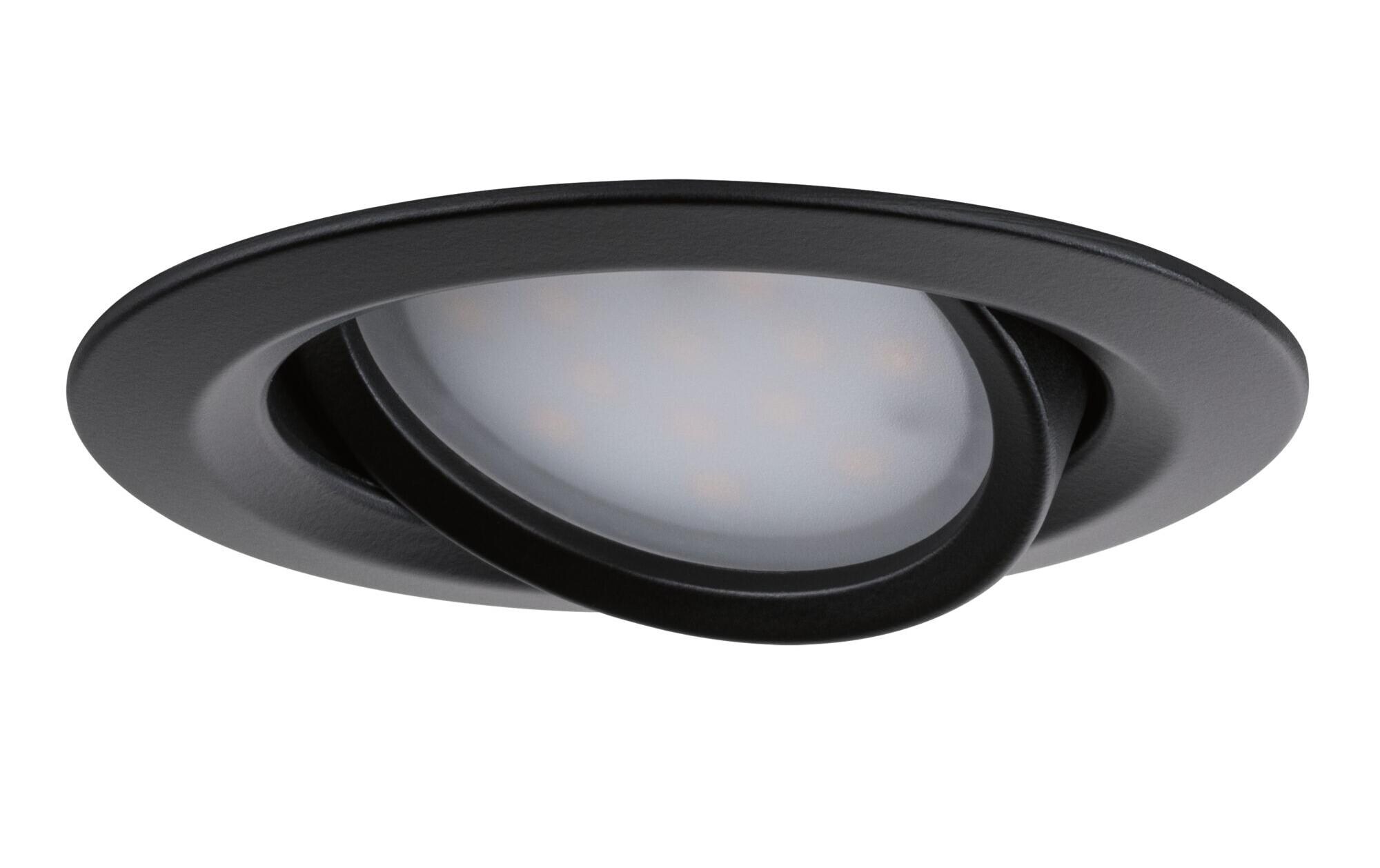 Einbauspot LED Nova Plus Coin Set, 3 x 6W, 2700K, SchwarzSpotleuchte zur Deckenmontage