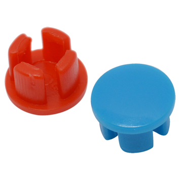 Sanivesk Afsluitplug Kunststof Rood   Blauw