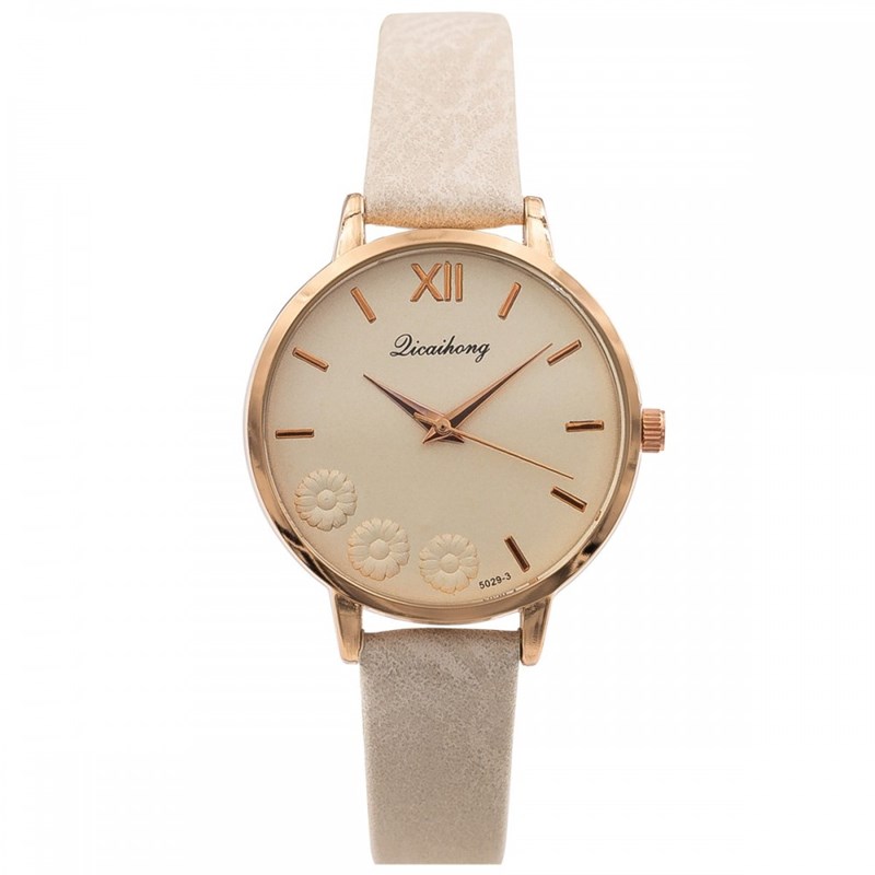 Montre Femme CHTIME bracelet Cuir Blanc
