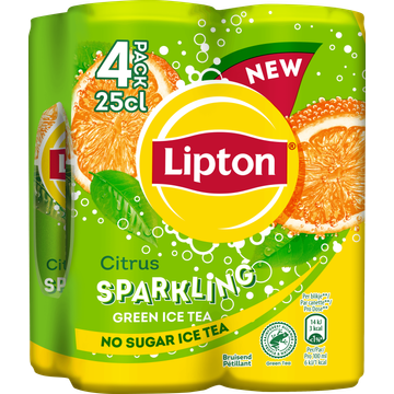 Lipton Green Citrus Sparkling 4x250ML