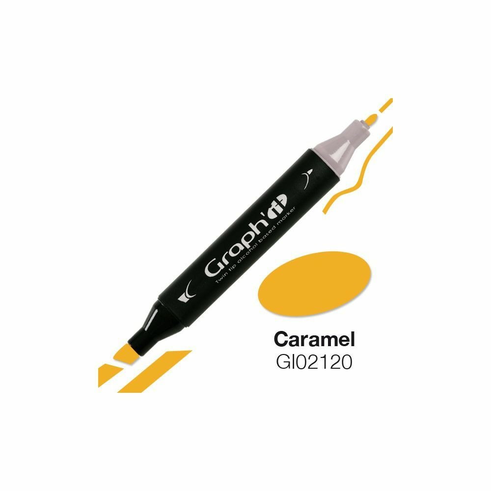 Marqueur graph'it à double pointe - caramel
